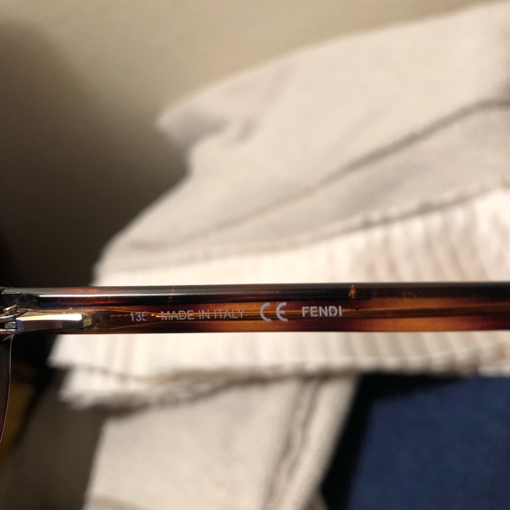 Fendi glasses script lenses